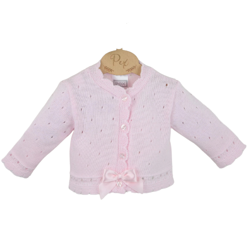 Pex Baby Girls Pink 'Miranda' Bow Cardigan