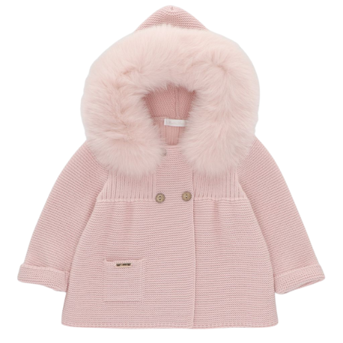 Martin Aranda Baby Pink Fur Hooded Jacket