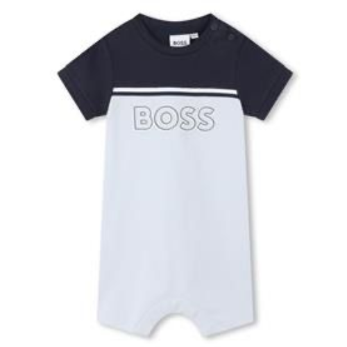 Boss Baby Pale Blue Logo Romper