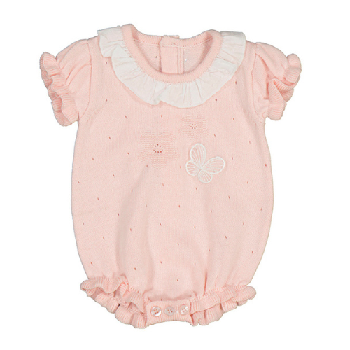 Mayoral Baby Nude Knit Butterfly Romper