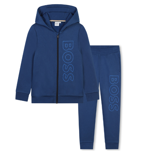 Boss Baby Boys Blue Outline Logo Jogsuit