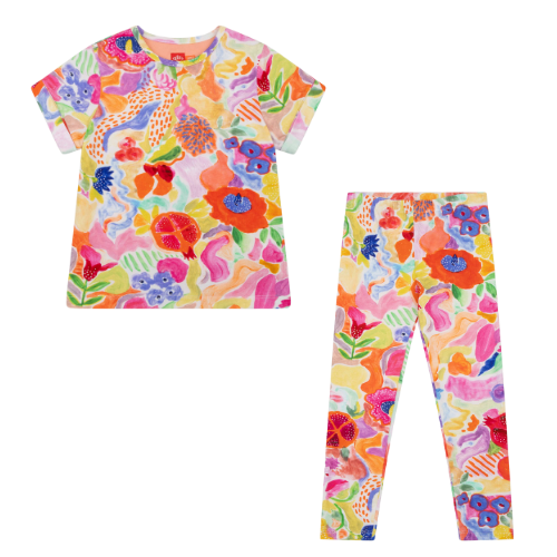 Oilily Girls Tukky/Peppy Multi Print Leggings Set