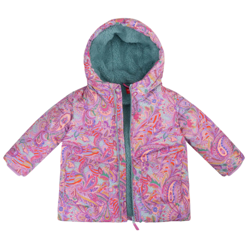 Oilily Girls Purple Paisley Camelotte Coat