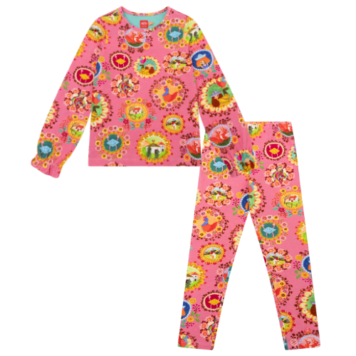 Oilily Girls Pink Print Peppy Leggings Set
