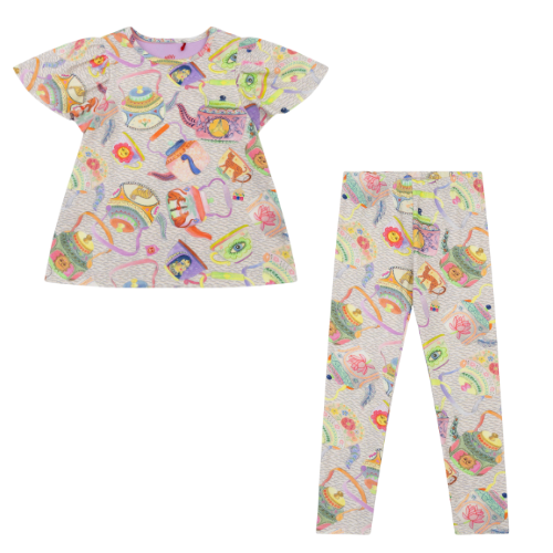 Oilily Girls Thrive/Peppy Printed Leggings Set