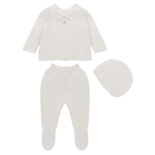 Martin Aranda Ivory Knit Three Piece Outfit