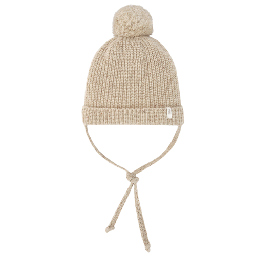 Paz Rodriguez Baby Beige Bobble Hat