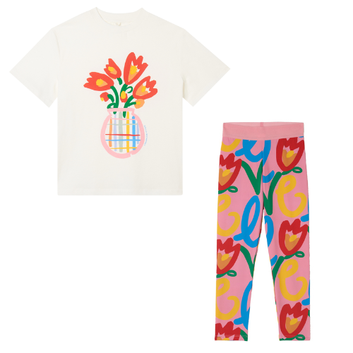 Stella McCartney Girls Flower Leggings Set