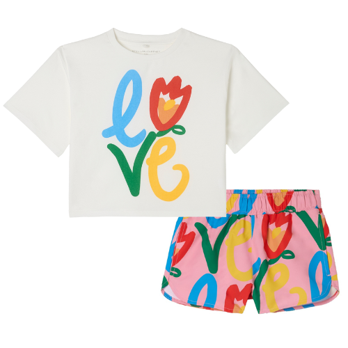 Stella McCartney Girls Love Shorts Set