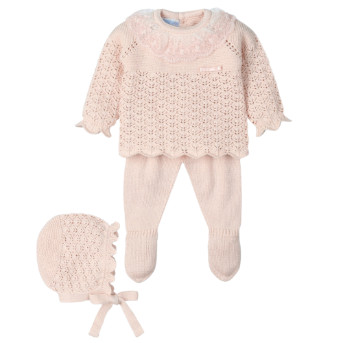 Mac Ilusion Baby Nude Knit Outfit Set