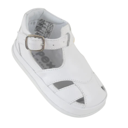 Pex Baby White Christobal Caged Shoes