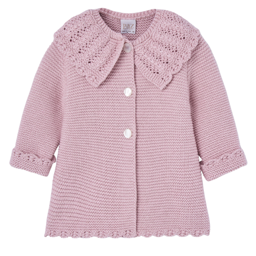 Paz Rodriguez Baby Pink Knit Coat