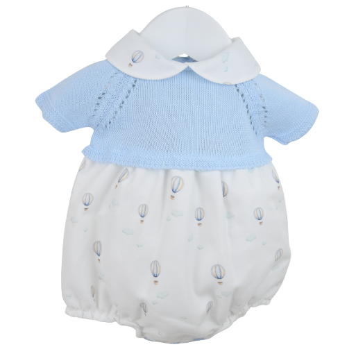 Pex Baby Blue Hot Air Balloon Romper