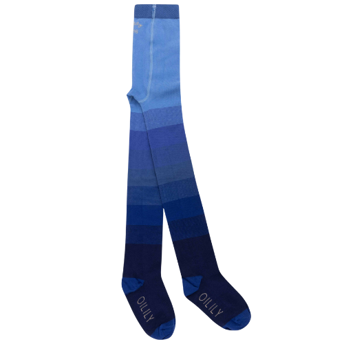 Oilily Girls Blue Colourblock Malegre Tights
