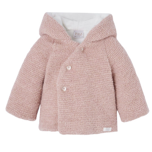 Paz Rodriguez Baby Pink Wool Coat