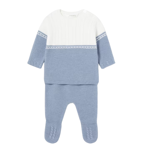 Mayoral Baby Boys Blue Knit Outfit