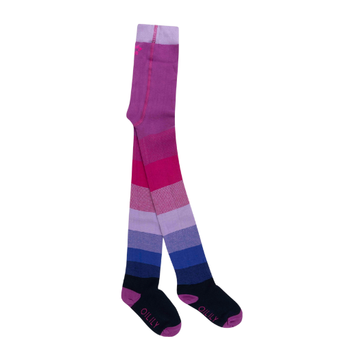 Oilily Girls Purple Colourblock Malegre Tights