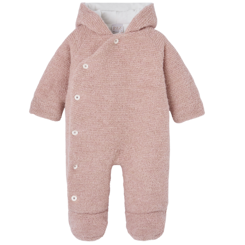 Paz Rodriguez Baby Pink Wool Snowsuit