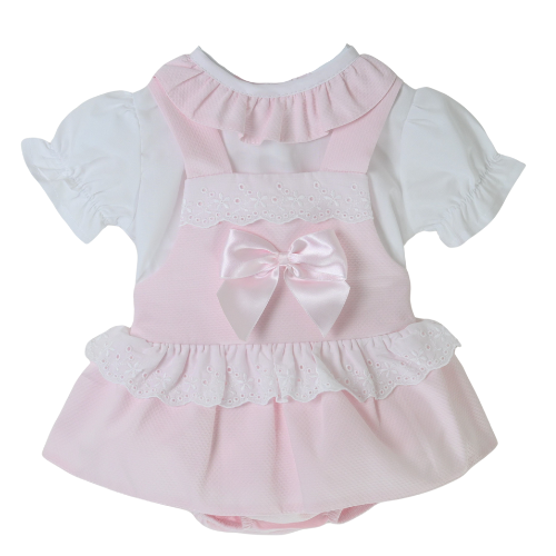 Pex Baby Girls Pink Bow Lillie Outfit