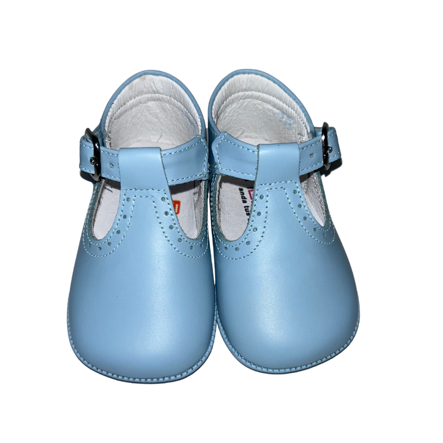 Andanines Baby Blue T-Bar Prewalkers