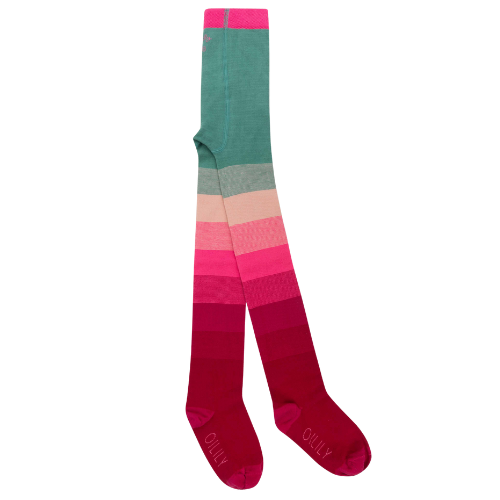 Oilily Girls Pink Colourblock Malegre Tights