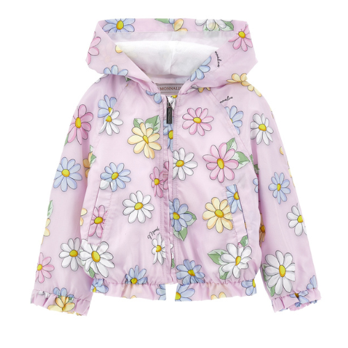 Monnalisa Baby Pink Daisy Jacket