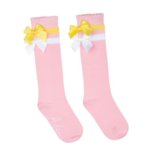A Dee Girls 'Lelli' Pink Knee High Socks