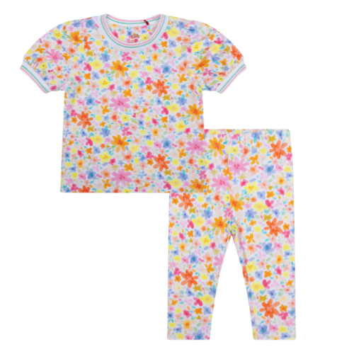 Oilily Baby Girls Tjerry Floral Leggings Set