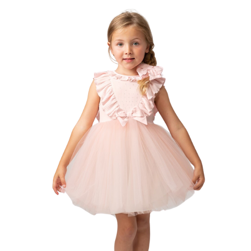 Pink tulle girls dress on sale