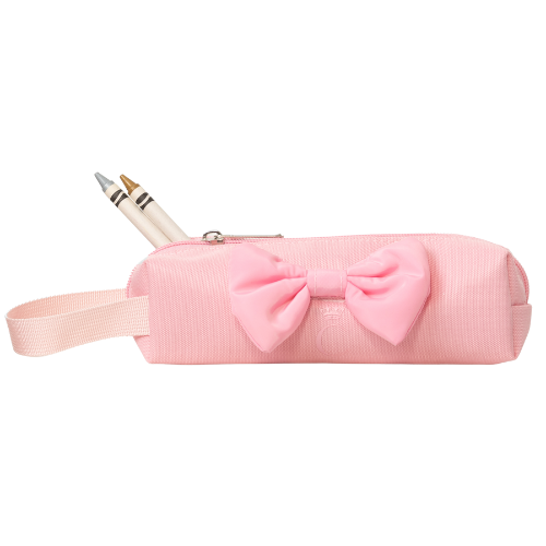 Caramelo Girls Pink Bow Pencil Case