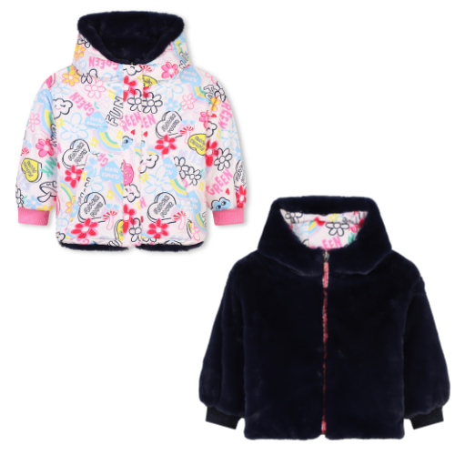 Billieblush Girls Reversible Flower Power Jacket