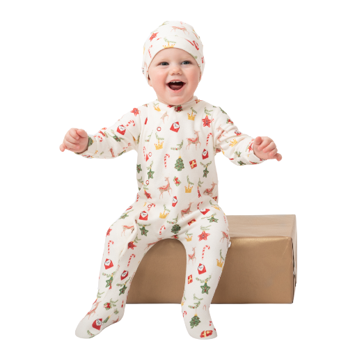 Caramelo Boys Christmas Babygrow & Hat