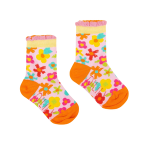 Oilily Girls Flower Print Mora Socks