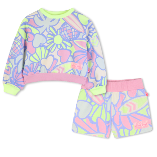 Billieblush Girls Flower Print Shorts Set