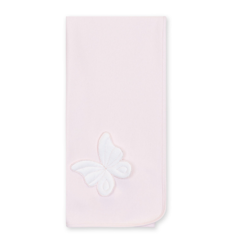 Baby Gi Pink Butterfly Muslin Blanket