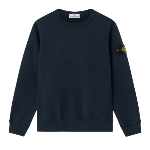Stone Island Junior Navy Round Neck Sweatshirt