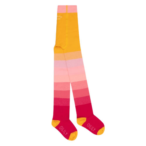 Oilily Girls Pink Stripe Malegre Tights
