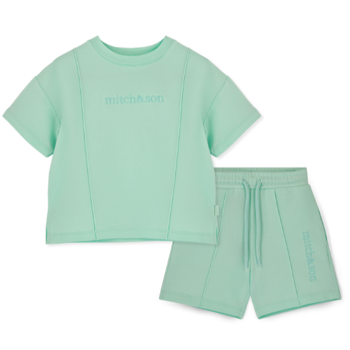 Mitch & Son Boys Mint Logo 'Orlando' Shorts Set