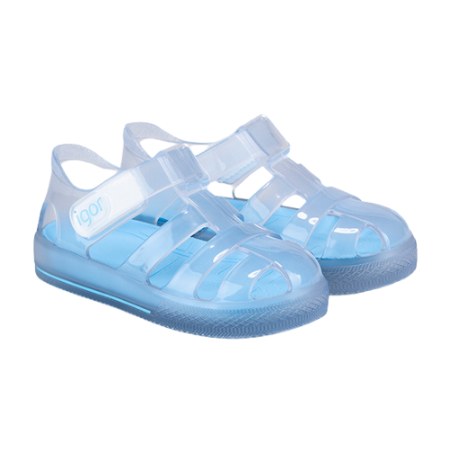 Igor Blue Star Cristal Jelly Sandals