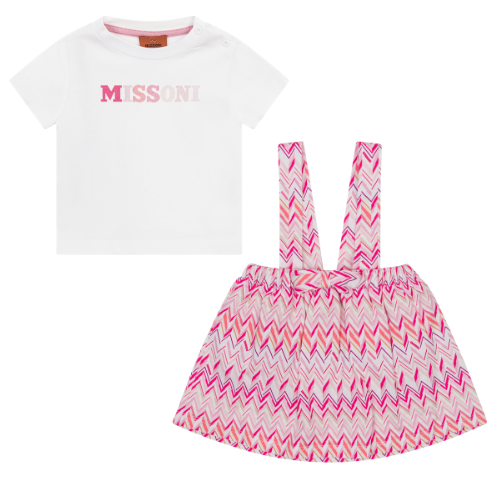 Missoni Baby Pink Zig Zag Dress Set