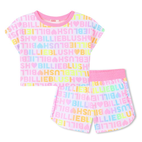 Billieblush Girls Towelling Logo Shorts Set