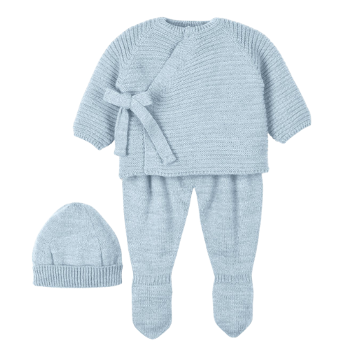 Mac Ilusion Baby Blue Tie Side Knit Outfit