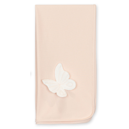 Baby Gi Peach Butterfly Muslin Blanket