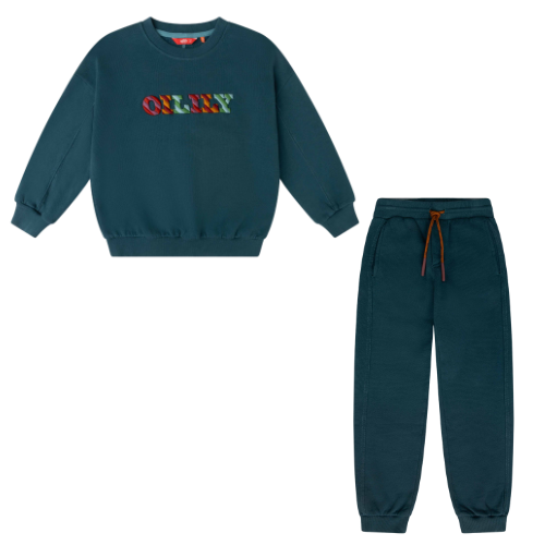Oilily Boys 'Harvey' Teal Logo Tracksuit