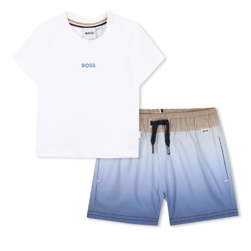 BOSS Baby Blue Ombre Swimshorts Set