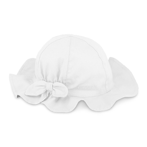 Mayoral Baby White Bow Sunhat