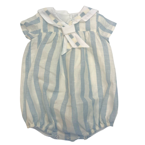 Puro Mimo Baby Blue Stripe Romper