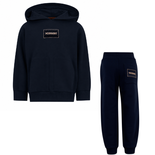Missoni Boys Navy Box Logo Jogsuit