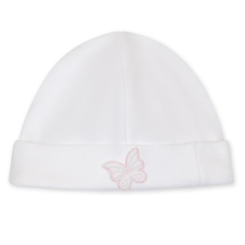 Baby Gi White Cotton Butterfly Hat