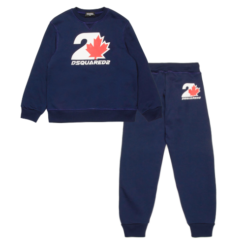 DSQUARED2 Boys Navy D2 Jogsuit